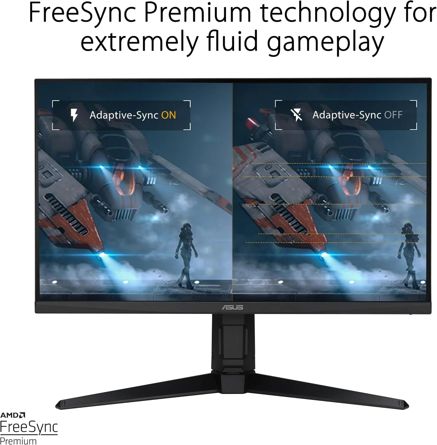 ASUS TUF Gaming 27” 1440P Gaming Monitor (VG27AQML1A) - QHD (2560 x 1440), 260Hz, 1ms, Fast IPS, Extreme Low Motion Blur Sync, G-SYNC Compatible, Freesync Premium (Certified Refurbished) - Image 4
