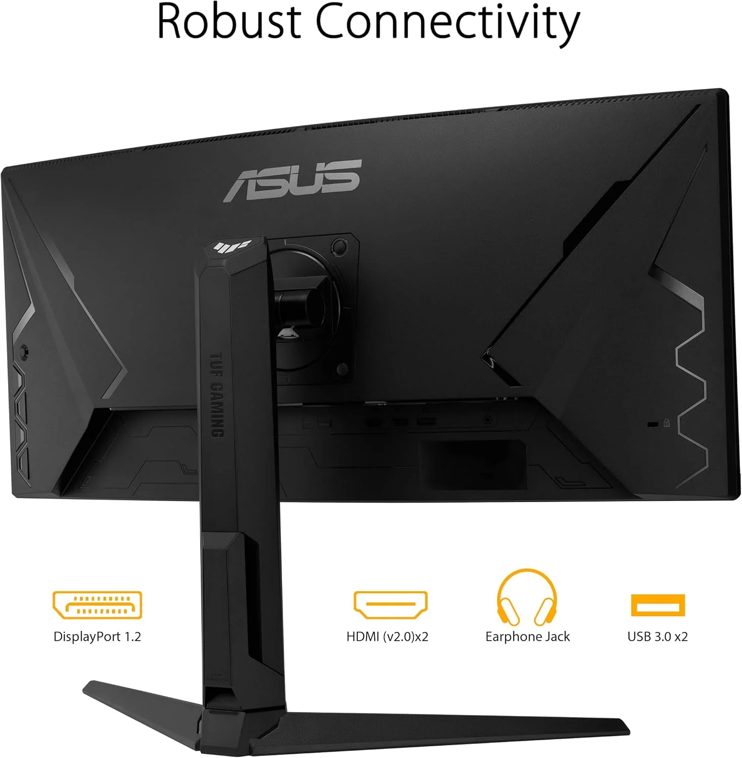 ASUS TUF Gaming 30” 21:9 1080P Ultrawide Curved HDR Monitor (VG30VQL1A) - WFHD (2560 x 1080), 200Hz (Supports 144Hz), 1ms, Extreme Low Motion Blur, FreeSync Premium, Eye Care, DisplayPort, HDMI (Certified Refurbished) - Image 5