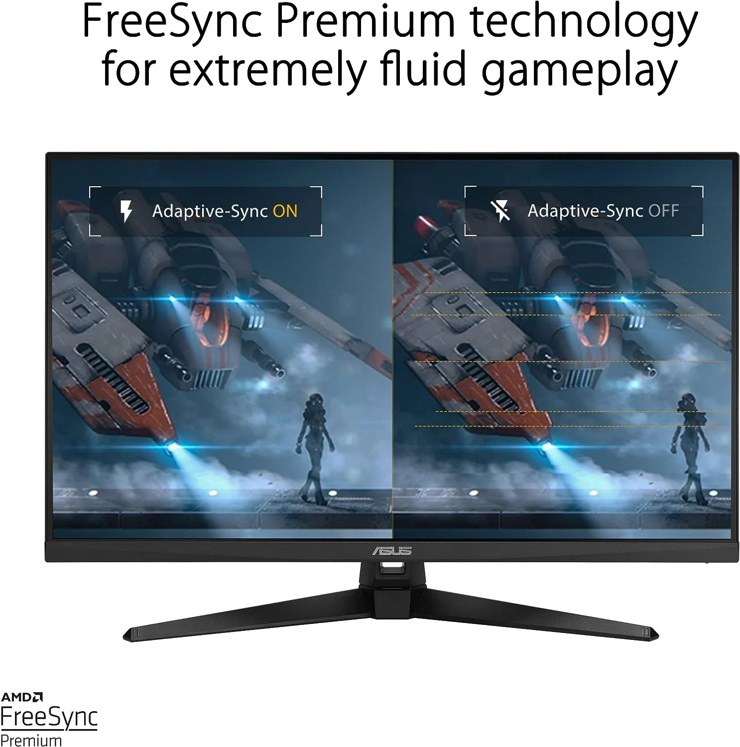ASUS TUF Gaming 31.5” 1440P HDR Monitor (VG32AQA1A) - QHD (2560 x 1440), 170Hz, 1ms, Extreme Low Motion Blur, FreeSync Premium, DisplayPort, HDMI, HDR-10, Shadow Boost, VESA Wall Mountable (Certified Refurbished) - Image 4