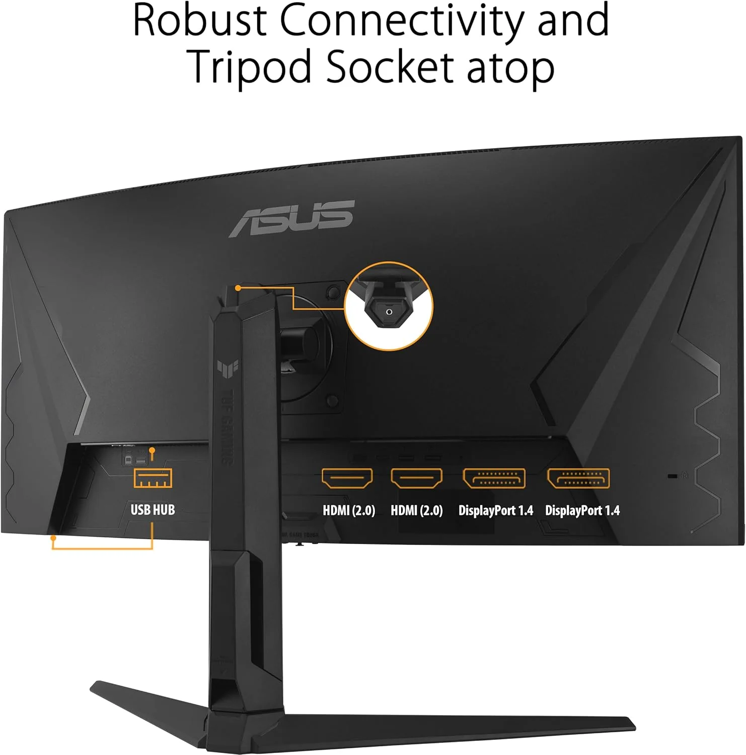 ASUS TUF Gaming 34” 1440P 1500R Curved Monitor (VG34VQL3A) - QHD (3440 x 1440), 180Hz, 1ms, Extreme Low Motion Blur, Freesync Premium Pro, 125% sRGB, DisplayHDR 400, Height Adjustable (Certified Refurbished) - Image 6