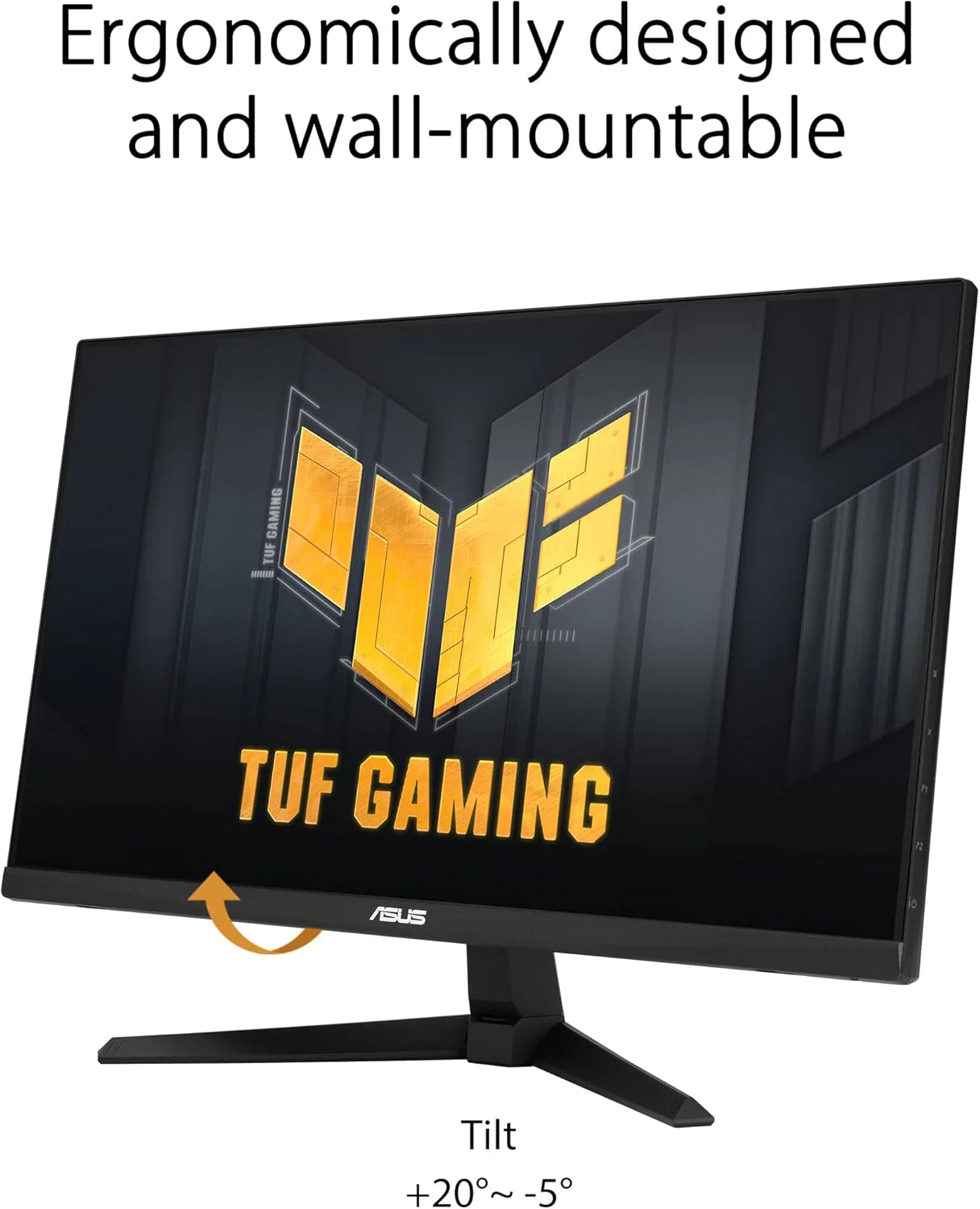 ASUS TUF Gaming VG249QM1A Gaming Monitor – 23.8 inch FHD (1920x1080), Fast IPS, overclocking 270 Hz (Above 144Hz, 240Hz), Extreme Low Motion Blur, 1ms (GTG), 99% sRGB, FreeSync Premium, G-Sync compatible (Certified Refurbished) - Image 3