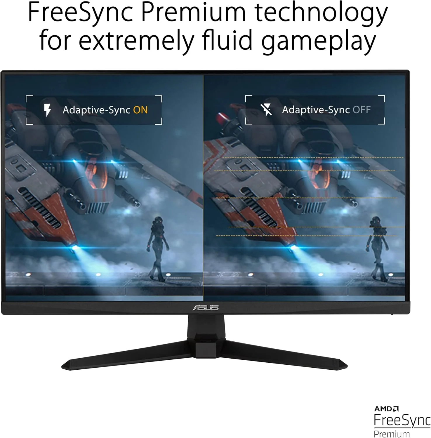 ASUS TUF Gaming VG249QM1A Gaming Monitor – 23.8 inch FHD (1920x1080), Fast IPS, overclocking 270 Hz (Above 144Hz, 240Hz), Extreme Low Motion Blur, 1ms (GTG), 99% sRGB, FreeSync Premium, G-Sync compatible (Certified Refurbished) - Image 4