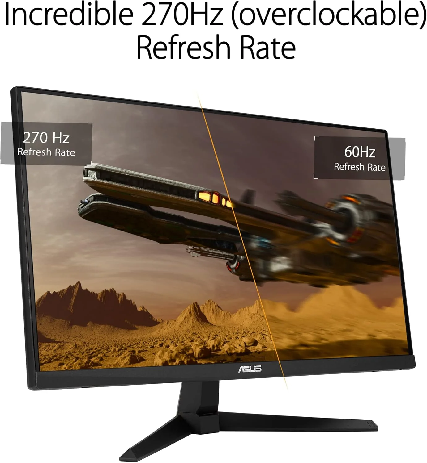 ASUS TUF Gaming VG249QM1A Gaming Monitor – 23.8 inch FHD (1920x1080), Fast IPS, overclocking 270 Hz (Above 144Hz, 240Hz), Extreme Low Motion Blur, 1ms (GTG), 99% sRGB, FreeSync Premium, G-Sync compatible (Certified Refurbished) - Image 5
