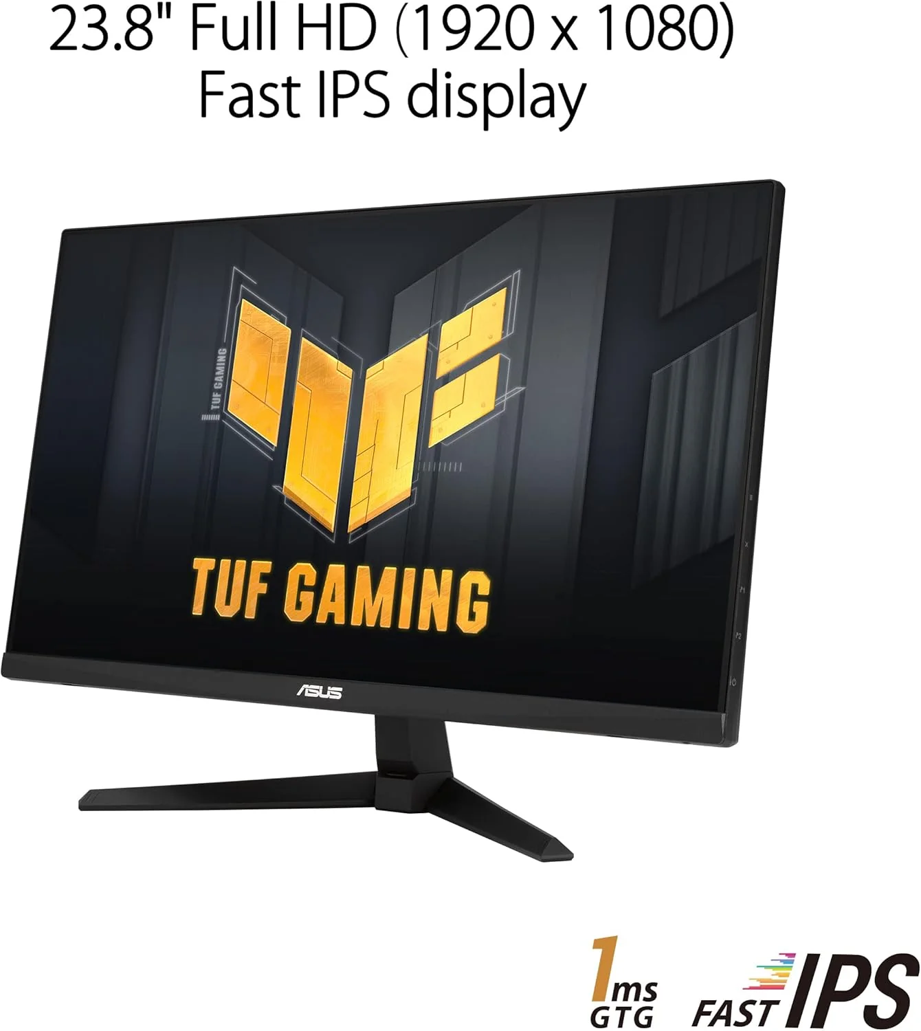 ASUS TUF Gaming VG249QM1A Gaming Monitor – 23.8 inch FHD (1920x1080), Fast IPS, overclocking 270 Hz (Above 144Hz, 240Hz), Extreme Low Motion Blur, 1ms (GTG), 99% sRGB, FreeSync Premium, G-Sync compatible (Certified Refurbished) - Image 6
