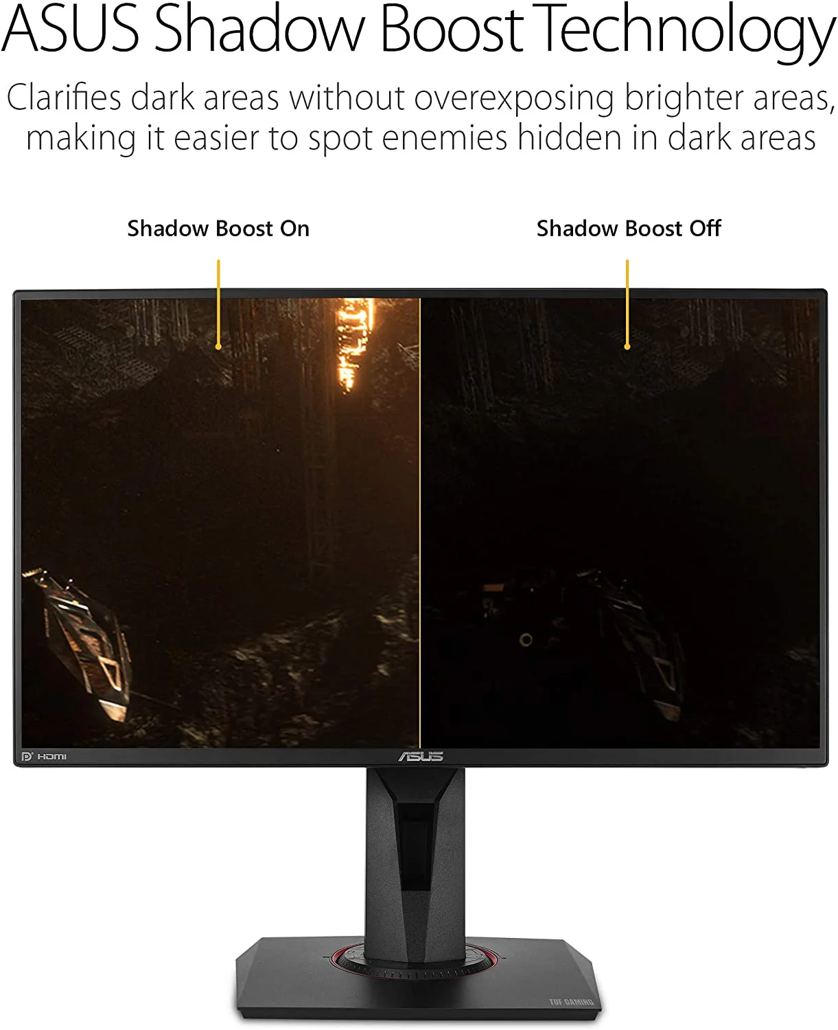 Asus TUF Gaming VG259Q Gaming Monitor – 25 inch (24.5 inch viewable) Full HD (1920x1080), 144Hz, IPS, Extreme Low Motion Blur™, Adaptive-sync, 1ms (MPRT) - Image 6