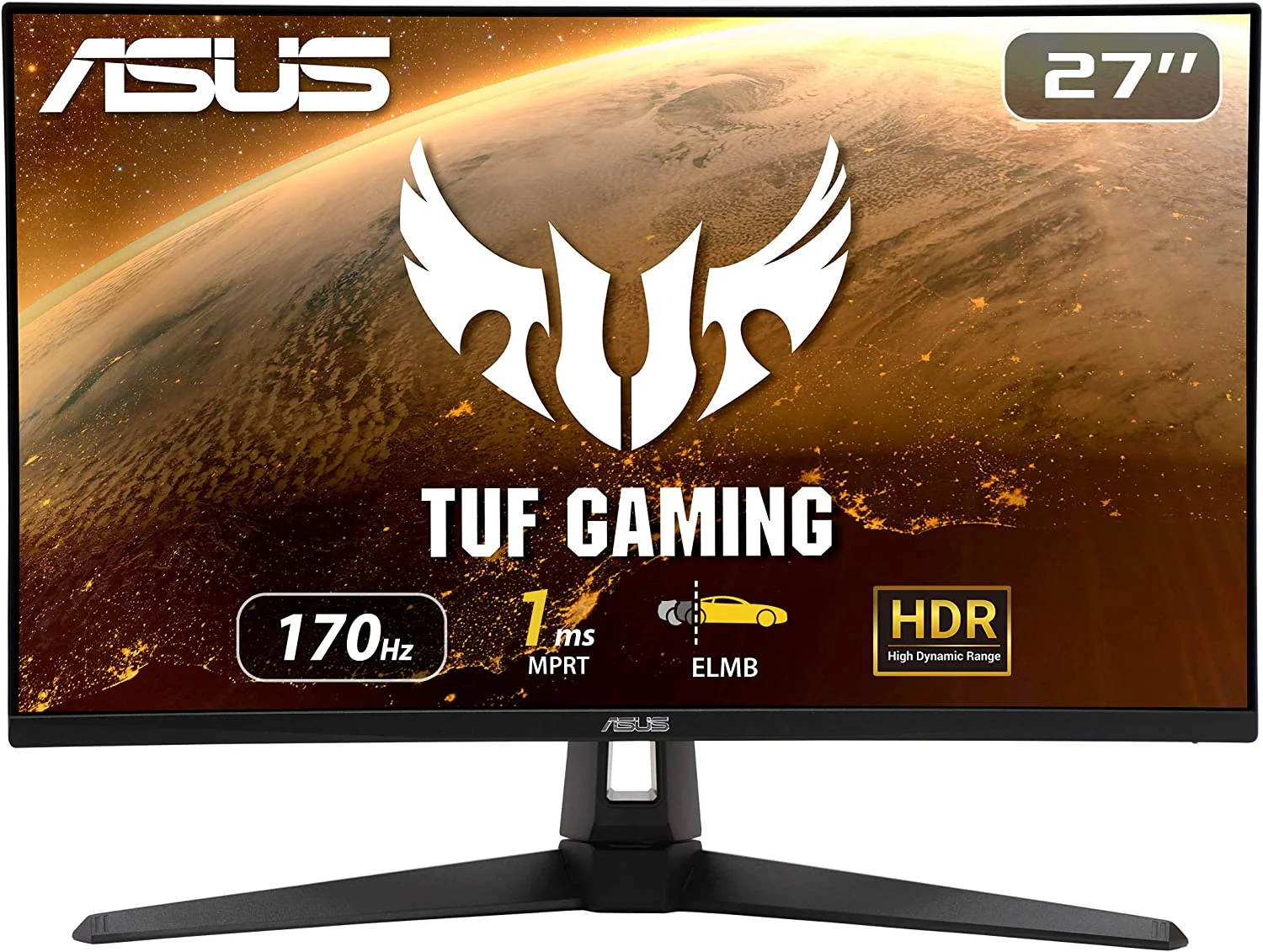 ASUS TUF Gaming VG27AQ1A Gaming Monitor – 27 inch QHD (2560 x 1440), IPS, 170Hz (Above 144Hz), 1ms MPRT, Extreme Low Motion Blur, G-SYNC Compatible, FreeSync Premium, HDR 10 (Certified Refurbished) - Image 2