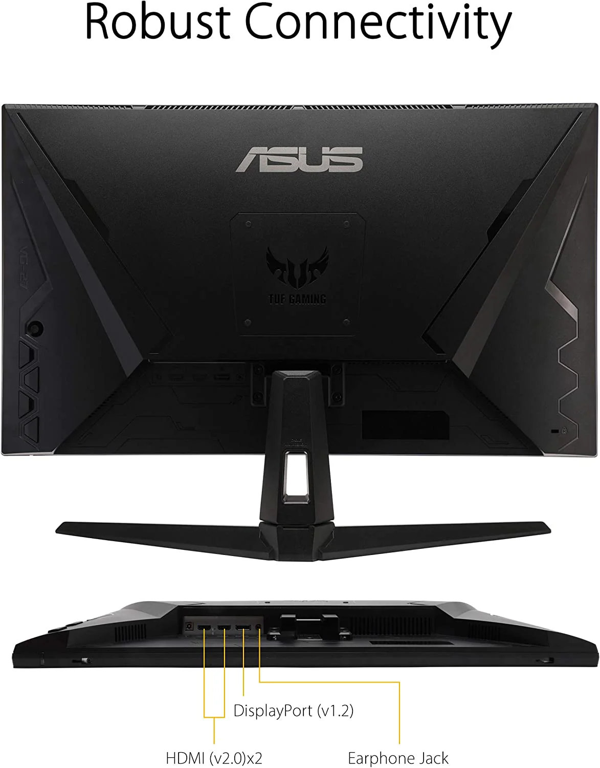 ASUS TUF Gaming VG27AQ1A Gaming Monitor – 27 inch QHD (2560 x 1440), IPS, 170Hz (Above 144Hz), 1ms MPRT, Extreme Low Motion Blur, G-SYNC Compatible, FreeSync Premium, HDR 10 (Certified Refurbished) - Image 7
