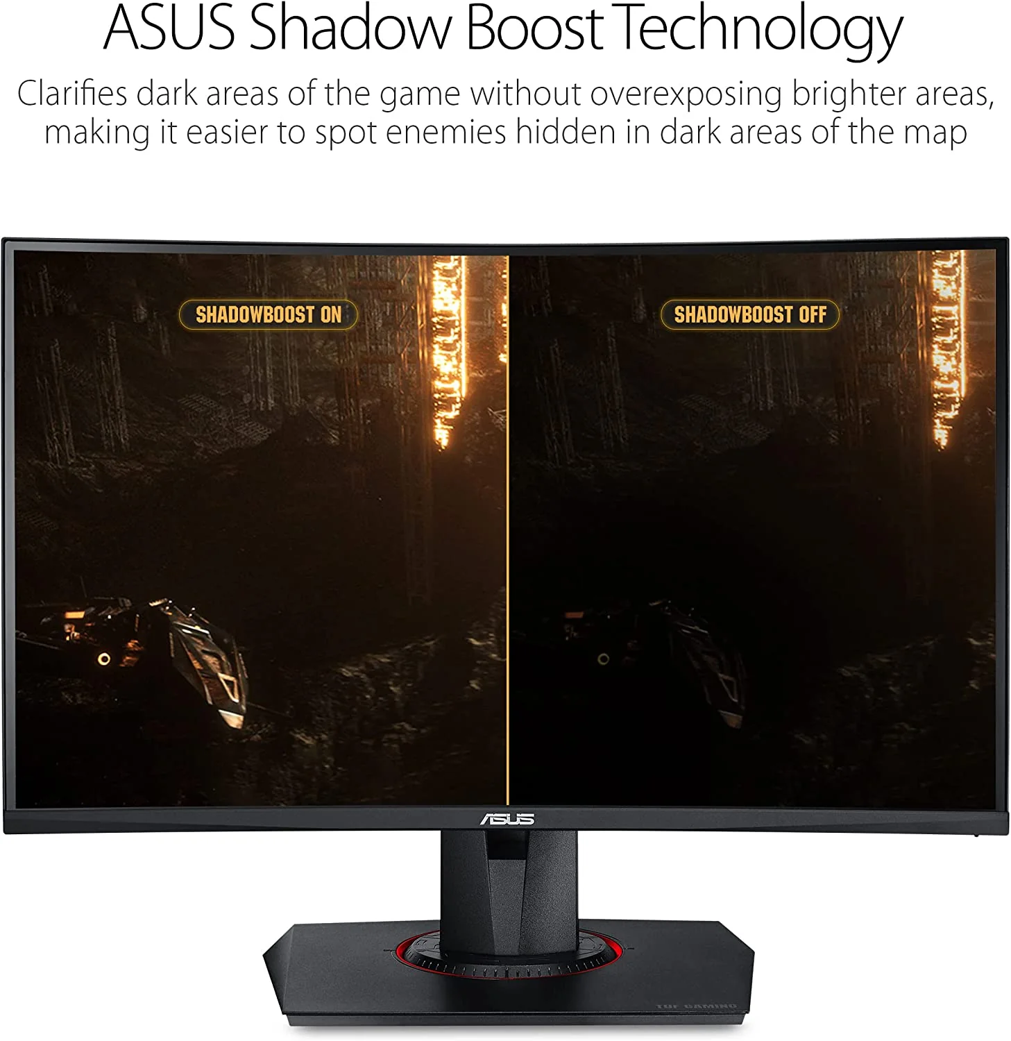 Asus TUF Gaming VG27WQ Curved Gaming Monitor – 27 inch QHD (2560x1440), 165Hz (above 144Hz), Extreme Low Motion Blur™, Adaptive-sync, Freesync™ Premium,1ms (MPRT), DisplayHDR™ 400 (Certified Refurbished) - Image 5