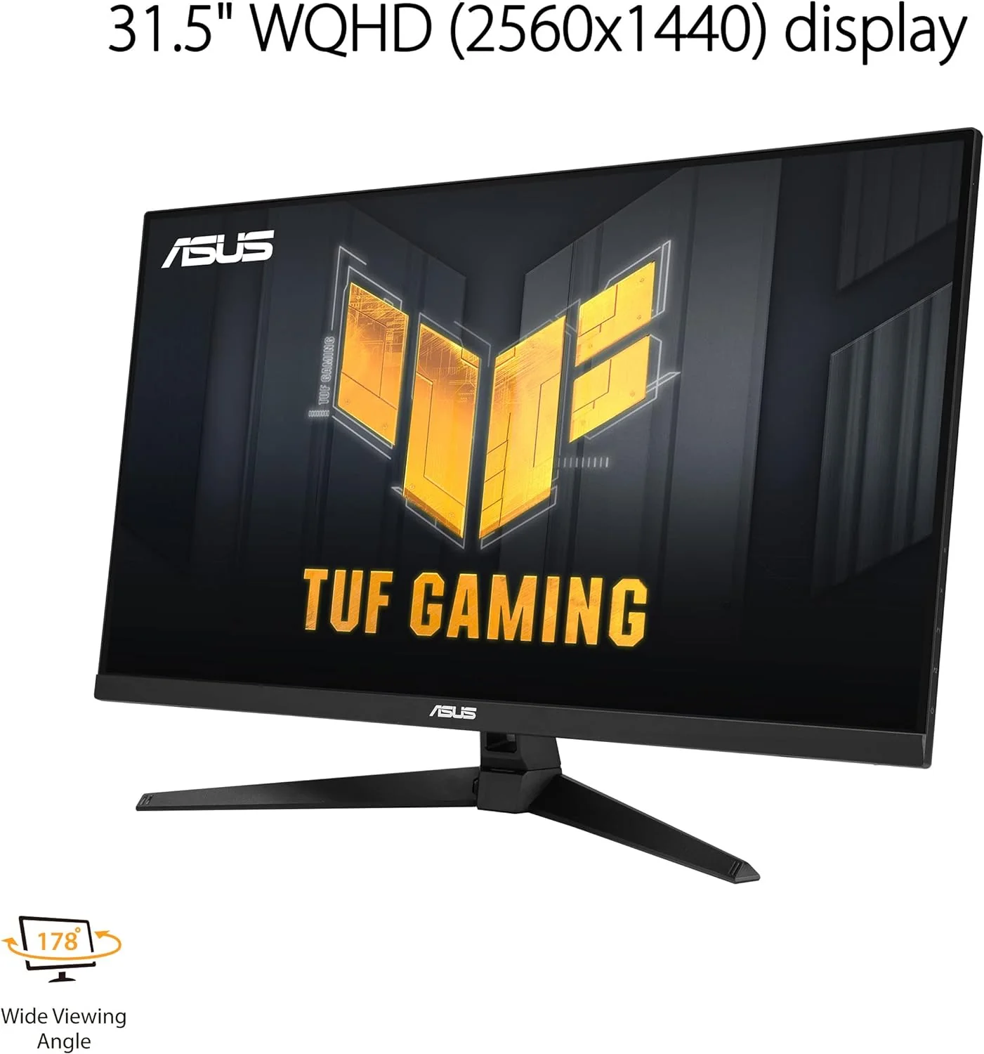 Asus TUF Gaming VG32AQAY1A Gaming Monitor – 32 inch (31.5 inch viewable), QHD (2560 x 1440), Overclock to 170Hz (above 144Hz), Extreme Low Motion Blur, Freesync Premium, 1ms (MPRT), Shadow Boost, HDR, DisplayWidget Lite (Certified Refurbished) - Image 2