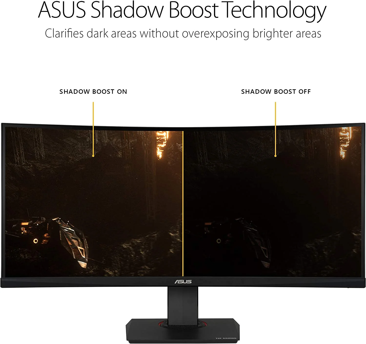 Asus TUF Gaming VG35VQ Gaming Monitor – 35 inch WQHD (3440x1440), 100Hz, Extreme Low Motion Blur™, Adaptive-Sync,1ms (MPRT), Curved (Certified Refurbished) - Image 5