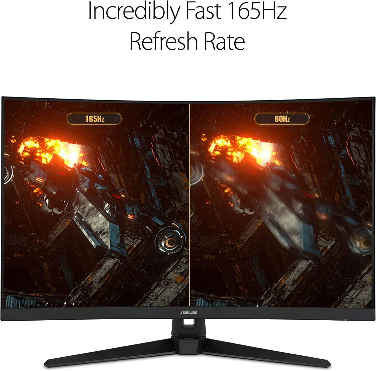 ASUS TUF VG328H1B Gaming Monitor - 31.5" FHD 165Hz 1ms GTG Curved VA LED FreeSync (Certified Refurbished) - Image 3