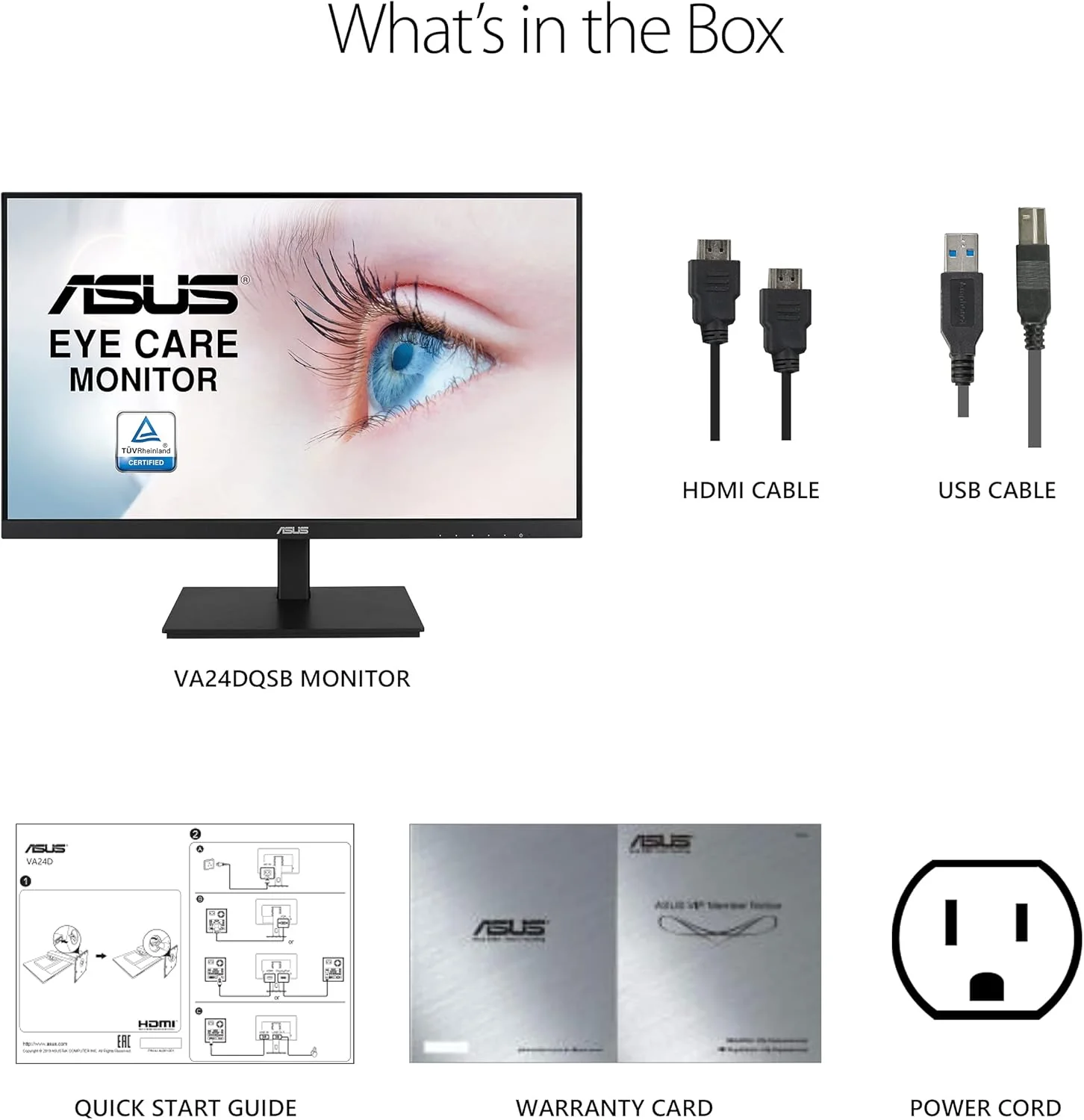 Asus VA24DQSB 23.8" Full HD LED LCD Monitor (Certified Refurbished) - Image 3