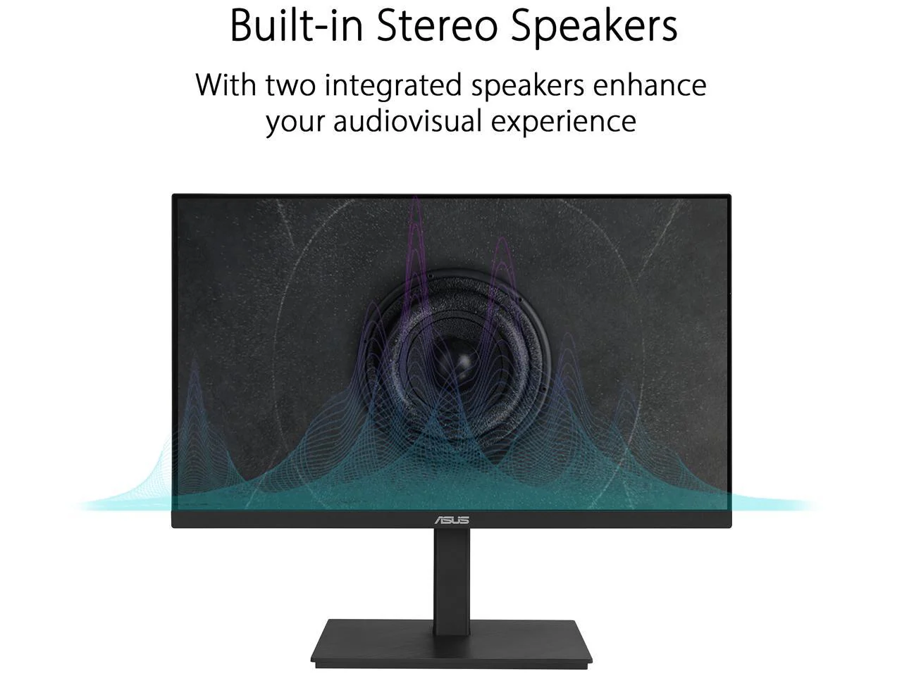 ASUS VA24ECPSN Docking Monitor – 23.8 inch, Full HD, IPS, Frameless, USB-C, RJ45, 75Hz, Adaptive-Sync, Stereo Speakers, Low Blue Light, Flicker Free, Ergonomic Design, Wall Mountable (Certified Refurbished) - Image 4