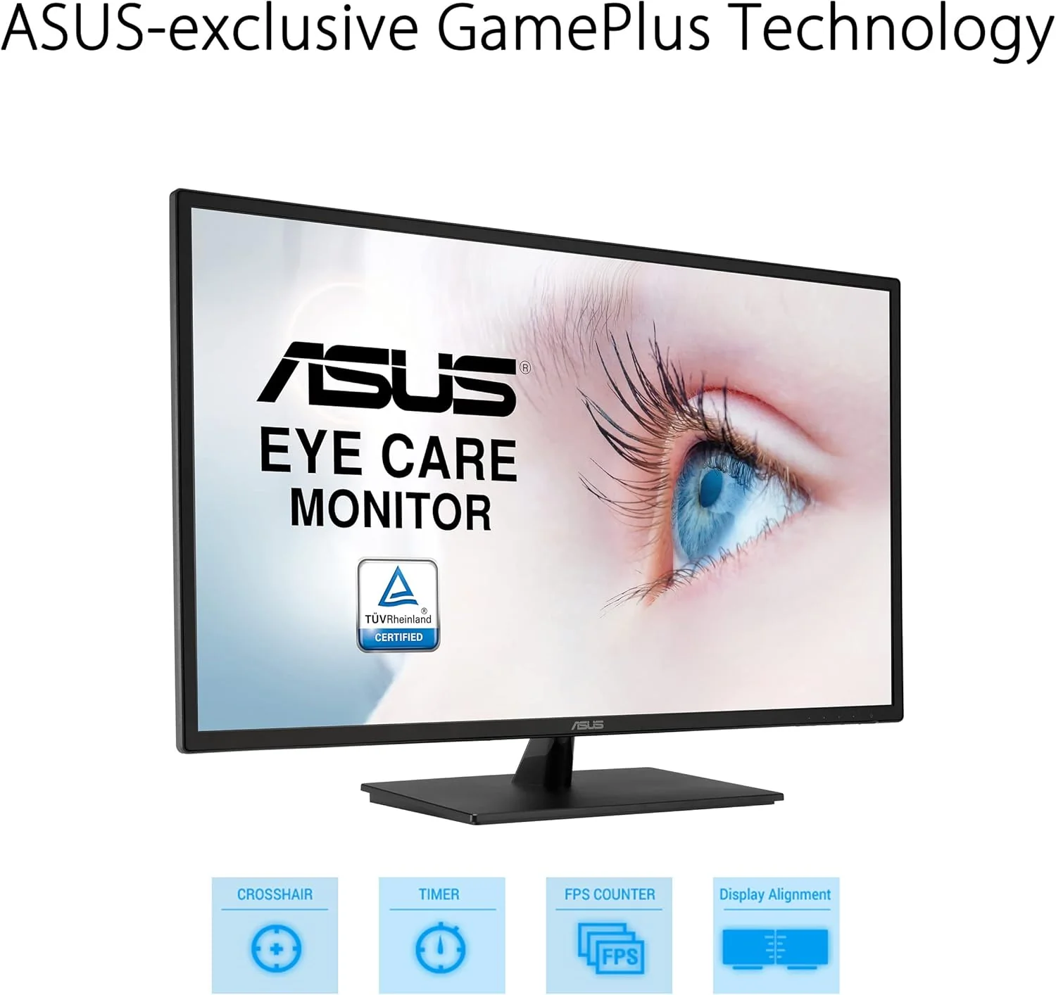 ASUS 31.5” 1080P Monitor (VA329HE) - Full HD, IPS, 75Hz, Adaptive-Sync, Eye Care, Low Blue Light, Flicker Free, HDMI, VGA, Wall Mountable, Tilt Adjustable (Certified Refurbished) - Image 5