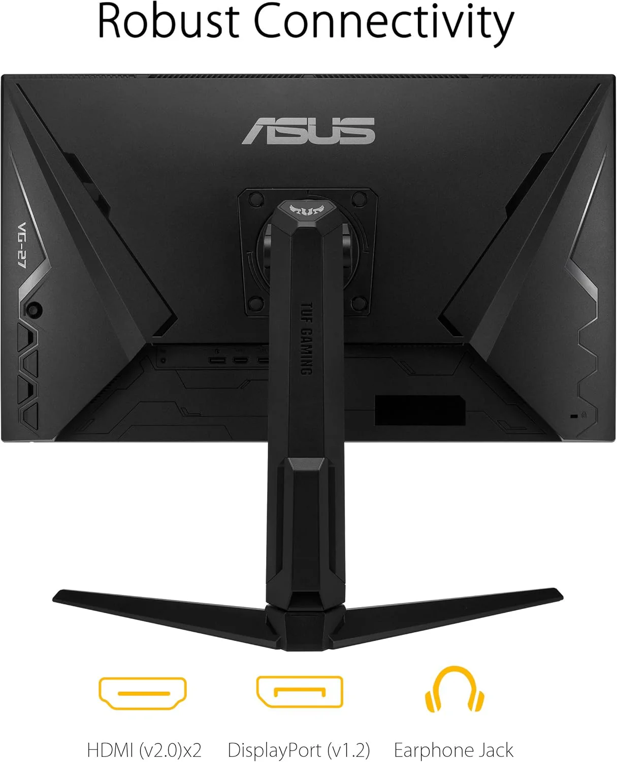 ASUS TUF Gaming VG279QL1A 27” HDR Gaming Monitor, 1080P Full HD, 165Hz (Supports 144Hz), IPS, 1ms, FreeSync Premium, DisplayHDR 400, Extreme Low Motion Blur, Eye Care, HDMI DisplayPort(Certified Refurbished) - Image 6
