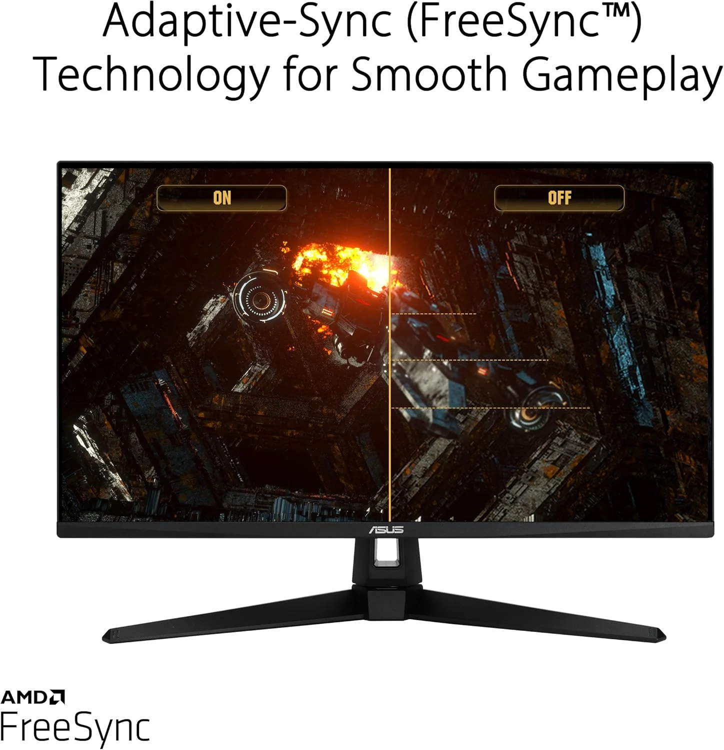 ASUS TUF Gaming VG289Q1A 28 inch HDR Monitor, 4K UHD (3840 x 2160), IPS, Adaptive-Sync/FreeSync, Eye Care, DisplayPort HDMI, DCI-P3 HDR 10, Shadow Boost (Certified Refurbished) - Image 9