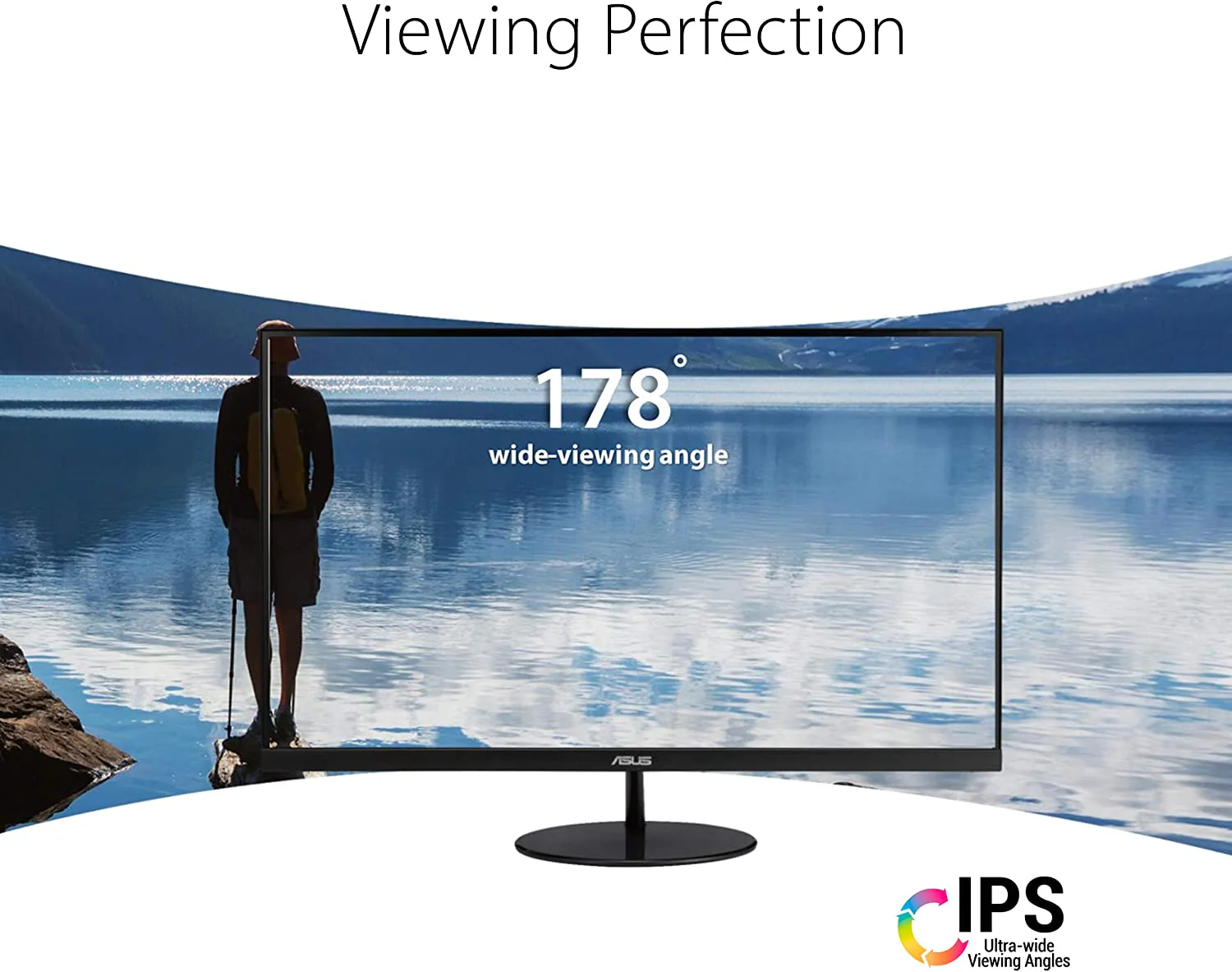Asus VL249HE Eye Care Monitor – 23.8-inch, IPS, 75Hz, Adaptive-Sync/FreeSync, Frameless, Slim, Wall Mountable, Flicker Free, Blue Light Filter (Certified Refurbished) - Image 3