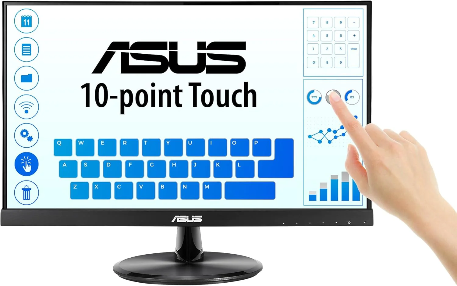 ASUS VT229H 21.5" LCD Touchscreen Monitor - 16:9 - 5 ms GTG (Certified Refurbished) - Image 3