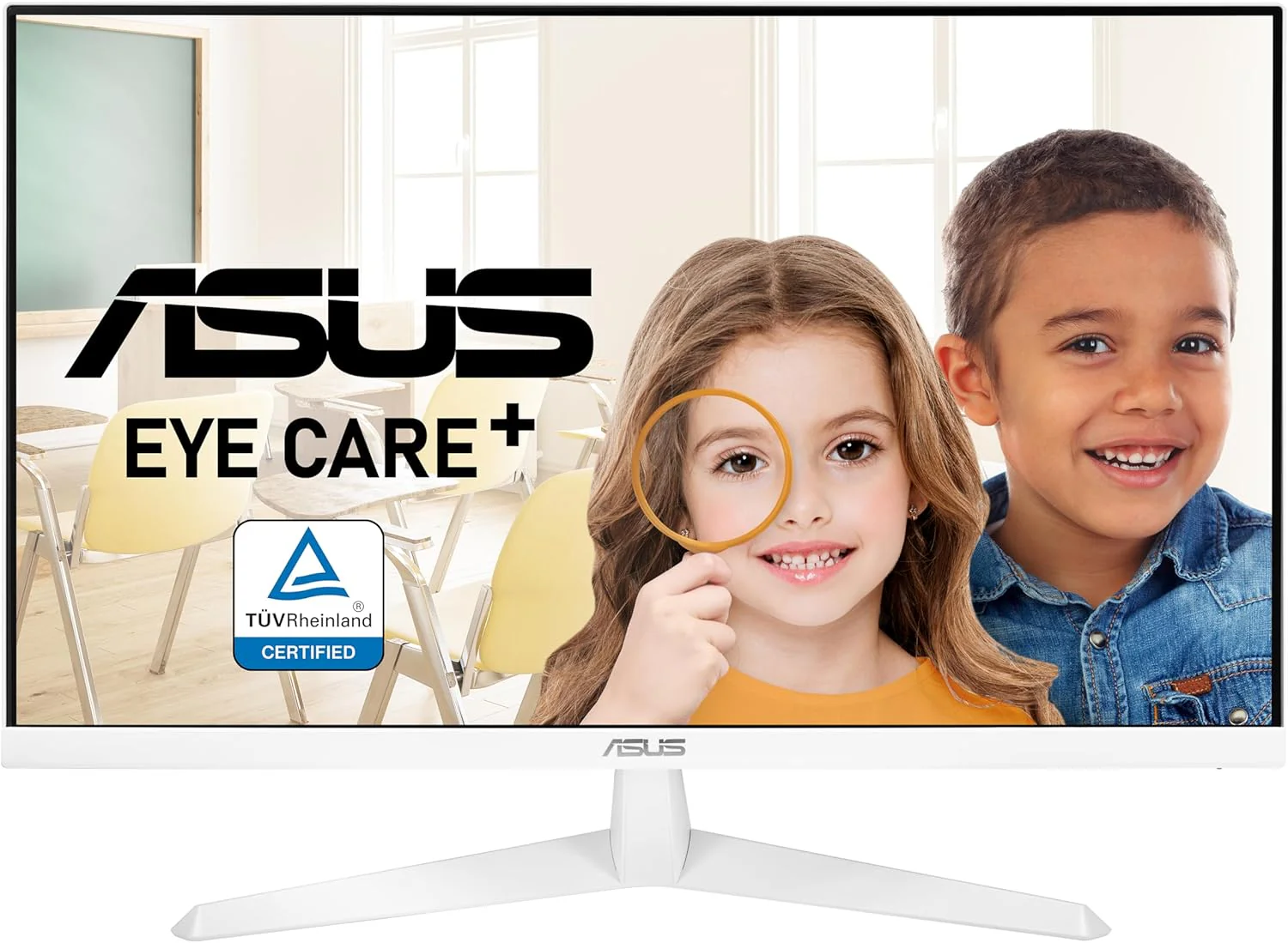 Asus 27 inch VY279HE Monitor | 1080P Full HD | 75Hz | Adaptive-Sync/FreeSync | Eye Care Plus, Color Augmentation, Antibacterial Surface | HDMI, VGA (Certified Refurbished) - Image 8