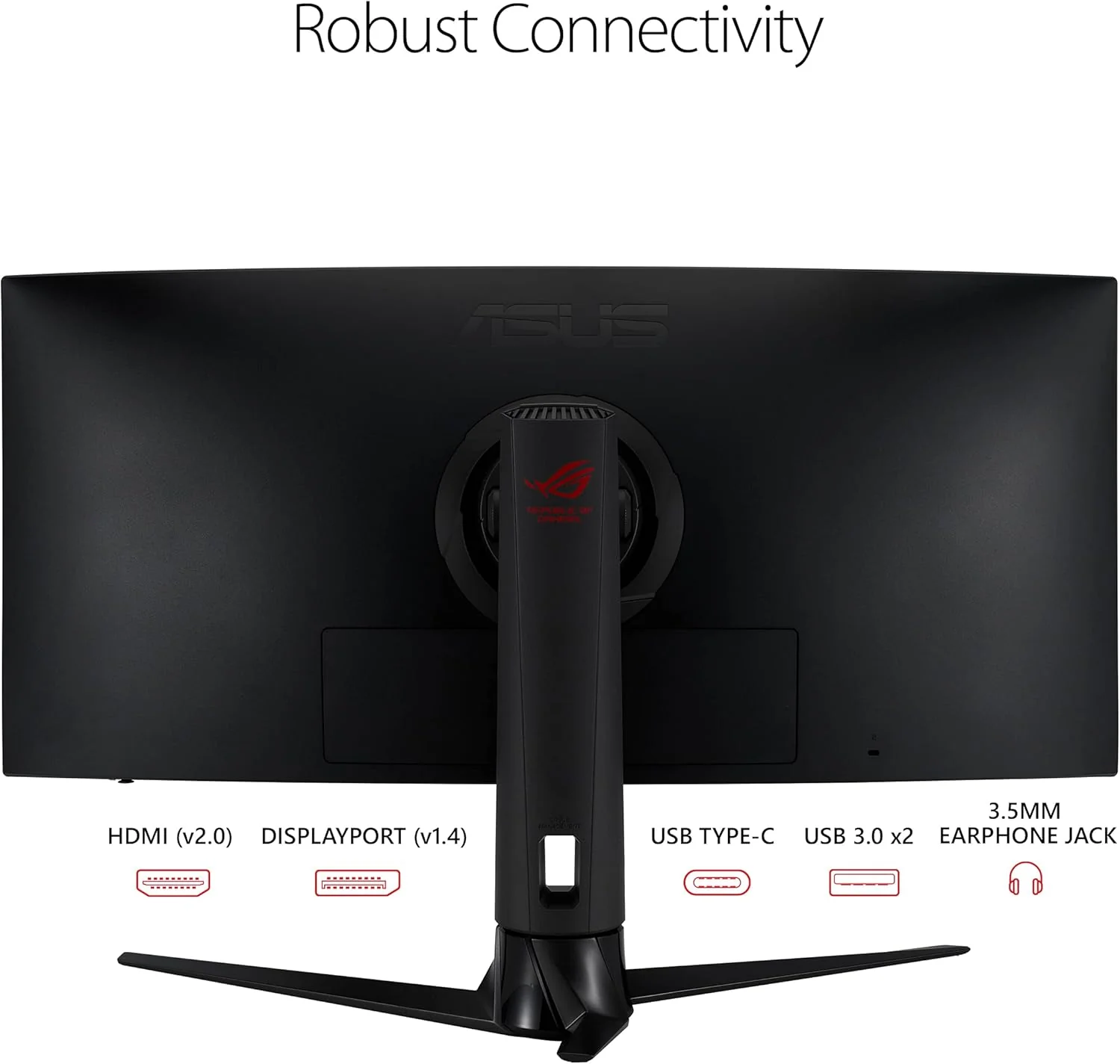ASUS ROG Strix 34” Ultra-Wide Gaming Monitor (XG349C) - UWQHD (3440 x 1440), 180Hz, 1ms, Extreme Low Motion Blur Sync, 135% sRGB, G-SYNC, HDR 400, Eye Care, USB-C, DisplayPort, HDMI (Certified Refurbished) - Image 3