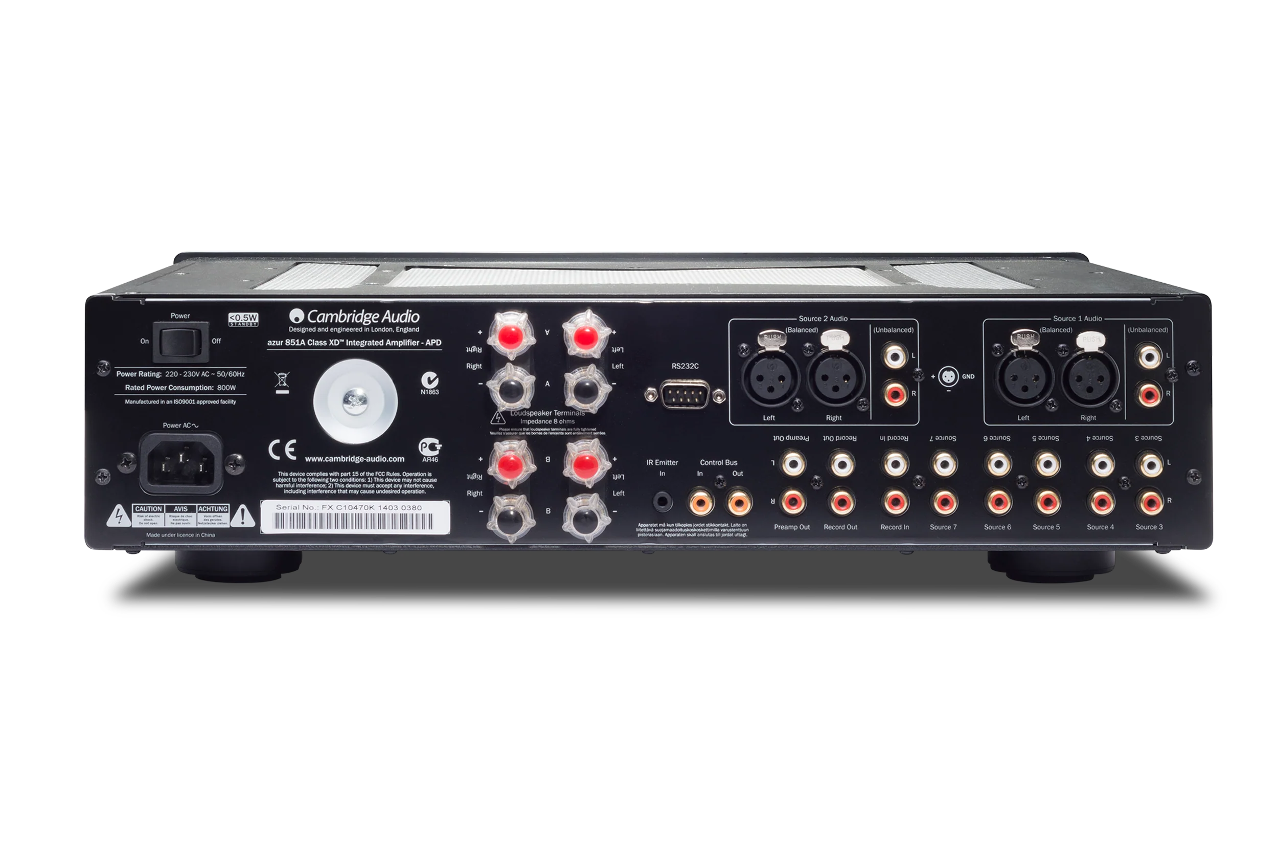 Cambridge Audio Azur 851A Integrated Class XD Amplifier (AZUR851AB) (Refurbished) - Image 2