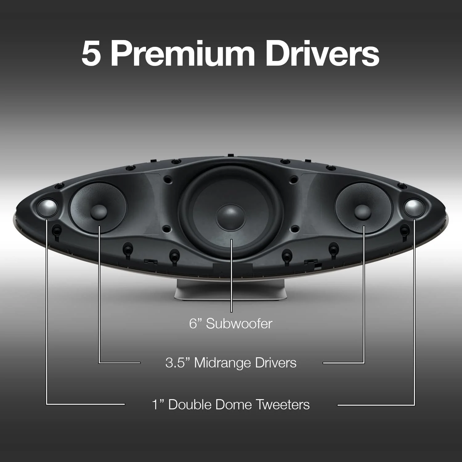 Bowers & Wilkins Zeppelin Wireless Speaker with 5 Drivers & Subwoofer (Certified Refurbished) - Image 5