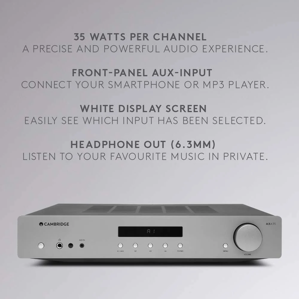 Cambridge Audio AXA35 Amplifier (Certified Refurbished) - Image 2
