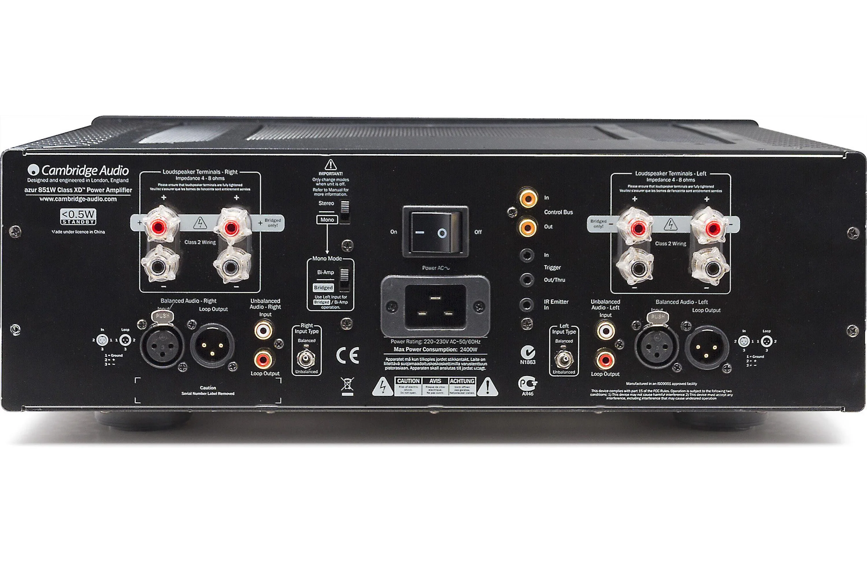 Cambridge Audio Azur 851W Stereo Power Amplifier (Refurbished) - Image 2