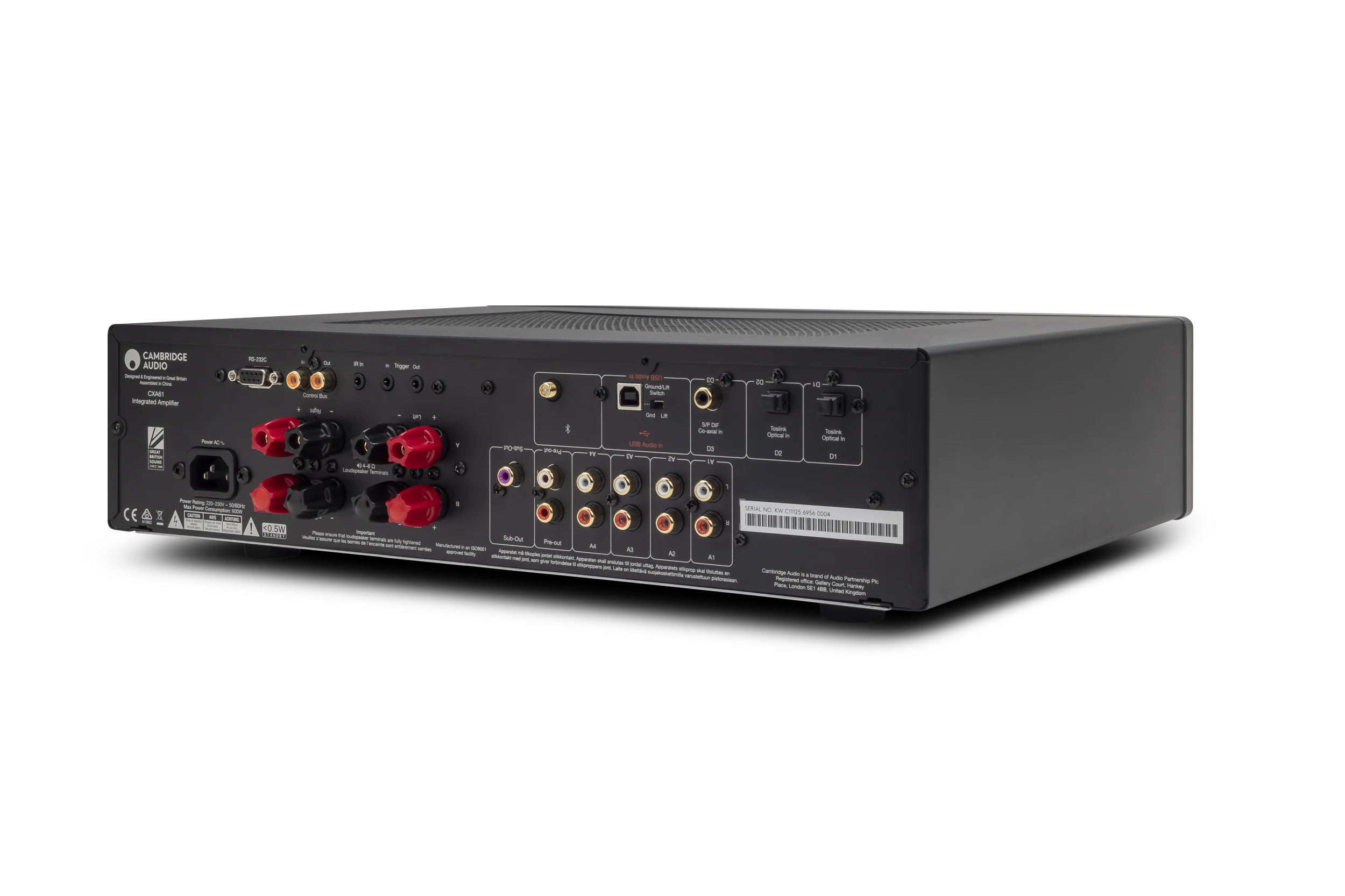 Cambridge Audio CXA61 Integrated Stereo Amplifier (Certified Refurbished) - Image 6