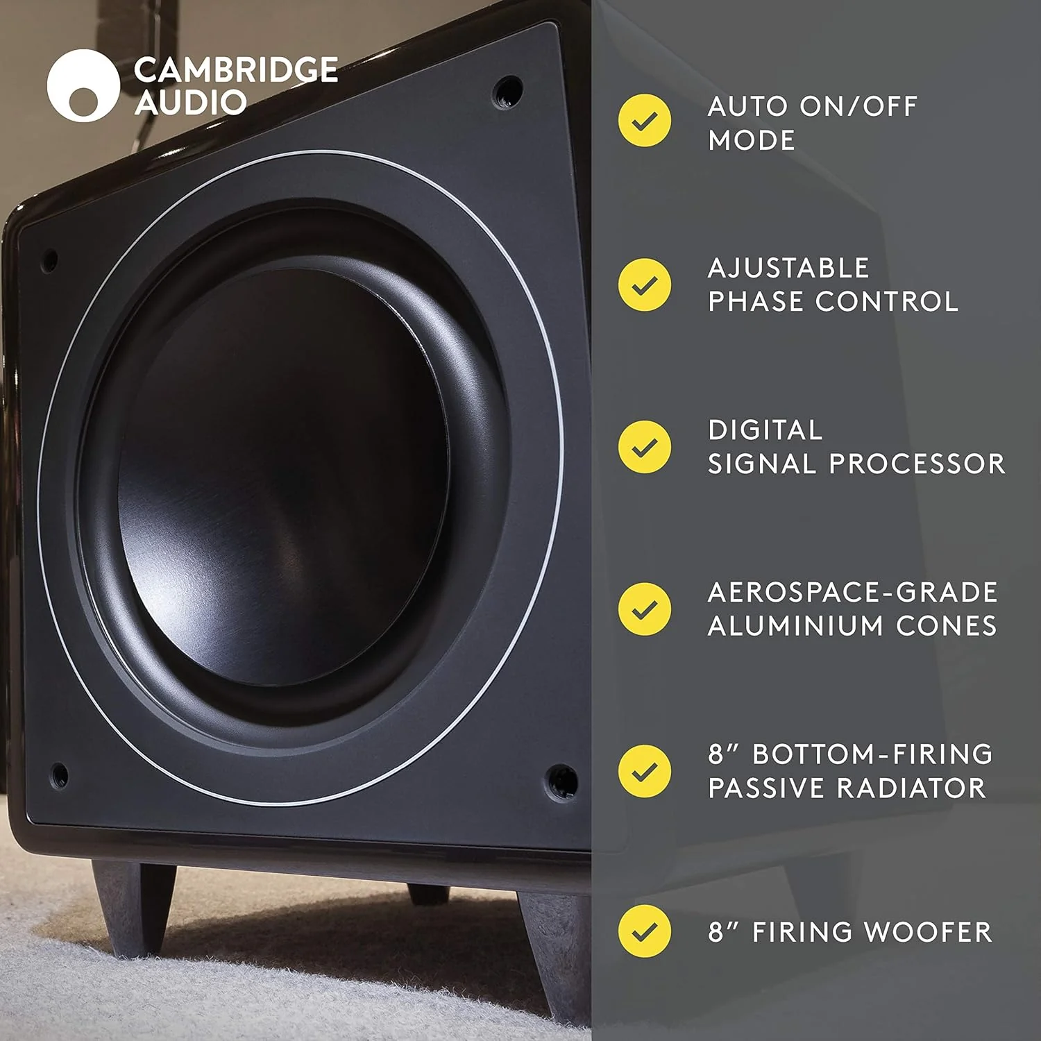 Cambridge Audio Minx X301 Active Subwoofer Speaker (Certified Refurbished) - Image 2