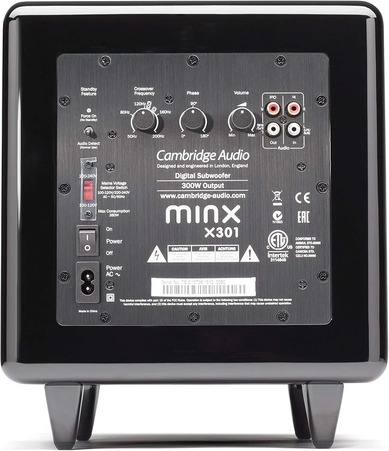 Cambridge Audio Minx X301 Active Subwoofer Speaker (Certified Refurbished) - Image 3