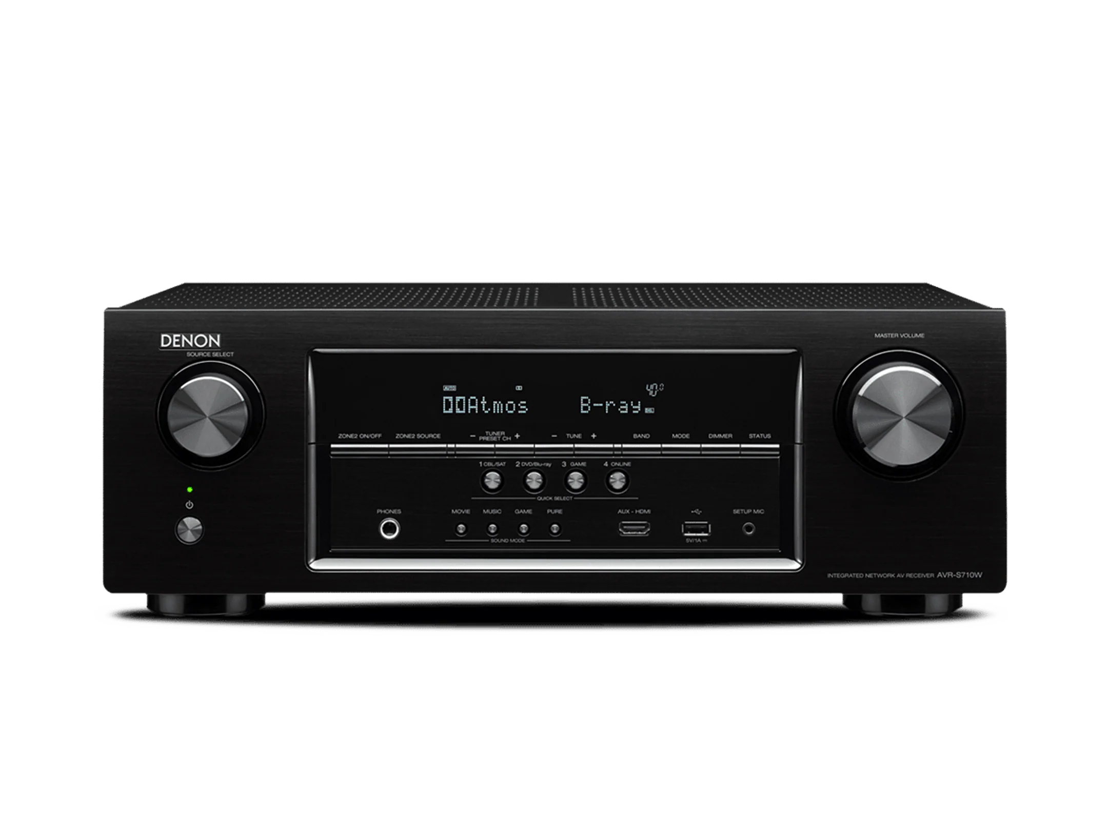 Denon AVR-S710W 7.2-channel home theater receiver with Wi-Fi, Bluetooth, Apple AirPlay, and Dolby Atmos (Refurbished) - Image 2