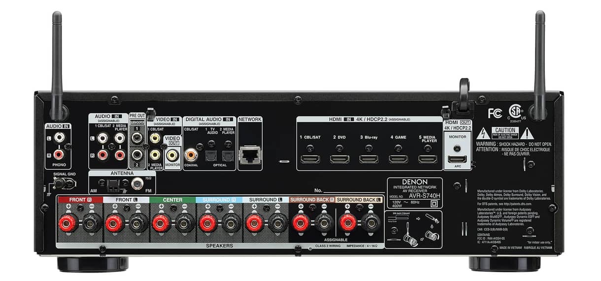 Denon AVR-S740H 7.2ch 4K AV Receiver (Certified Refurbished) - Image 2