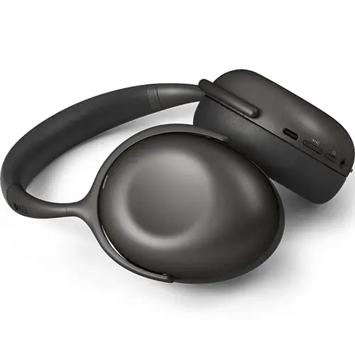 KEF Mu7 Wireless Over-Ear Noise-cancelling Headphones - Charcoal Grey - Image 3