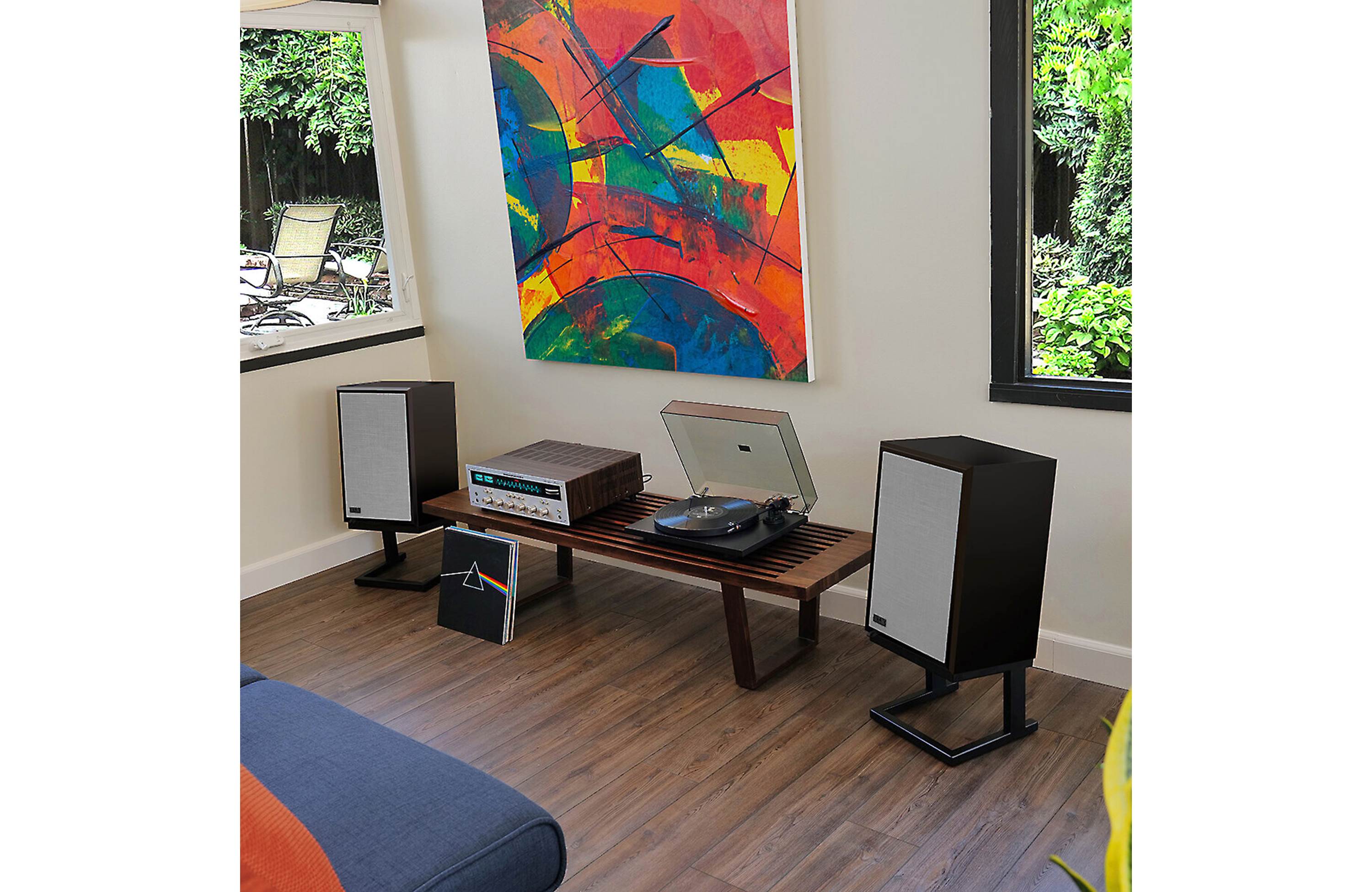 KLH Model Three Vintage-styled Speaker and Matching Stand - Single (Refurbished) - Image 7