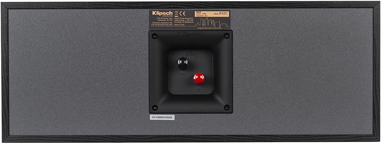 Klipsch R-52C Powerful Center Channel Home Speaker (Certified Refurbished) - Image 3
