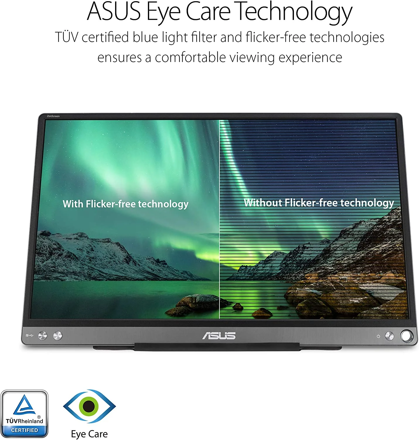 ASUS ZenScreen MB16ACE Portable USB Monitor- 15.6 inch Full HD, Hybrid Signal Solution, USB Type-C, Flicker Free, Blue Light Filter, Anti-glare surface (Certified Refurbished) - Image 5