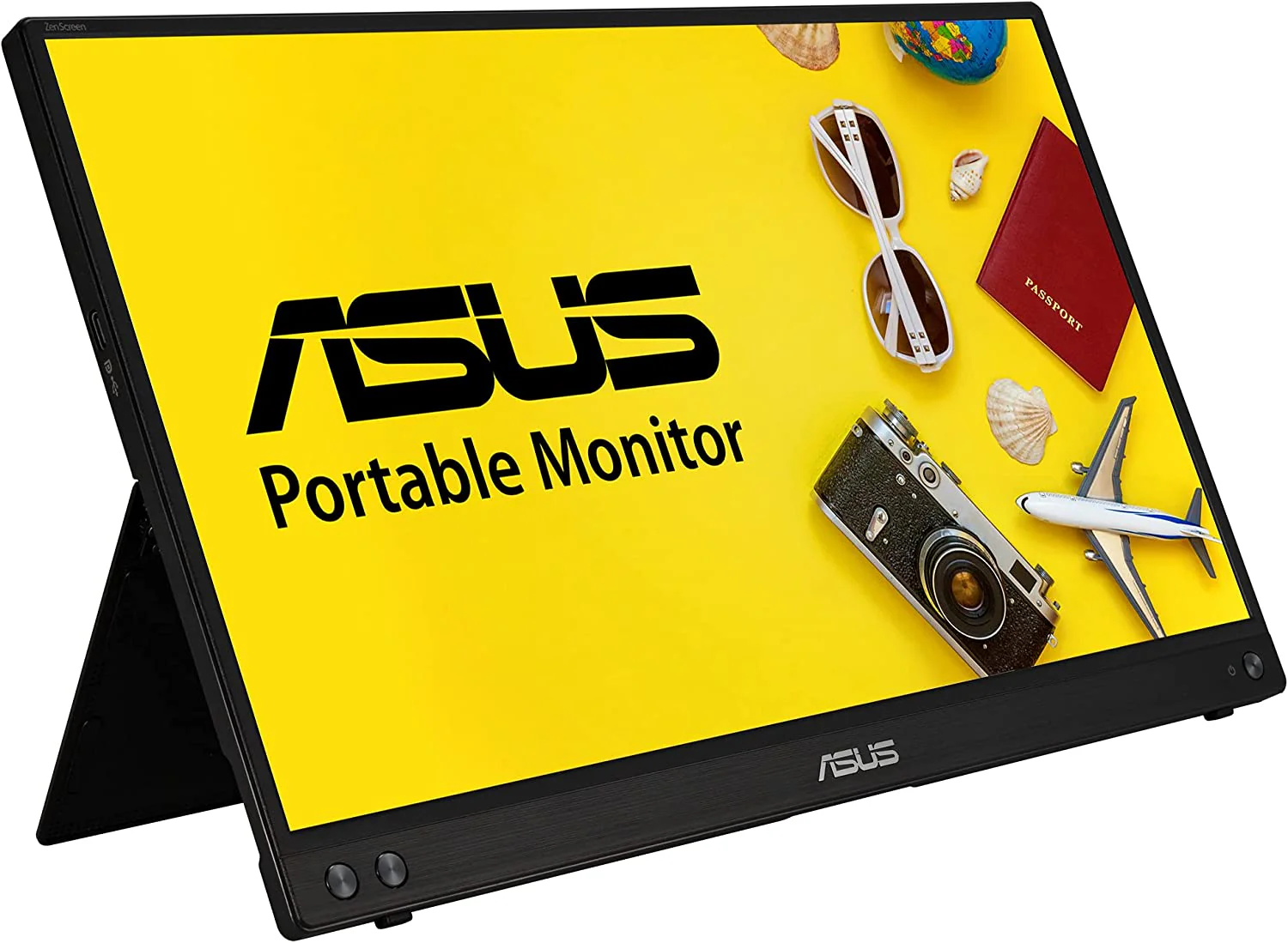 ASUS ZenScreen MB16ACV Portable USB Monitor- 16 inch (15.6 inch viewable) Full HD, IPS, Hybrid Signal Solution, USB Type-C, Flicker Free, Blue Light Filter, Anti-glare surface, Antibacterial treatment (Certified Refurbished) - Image 2