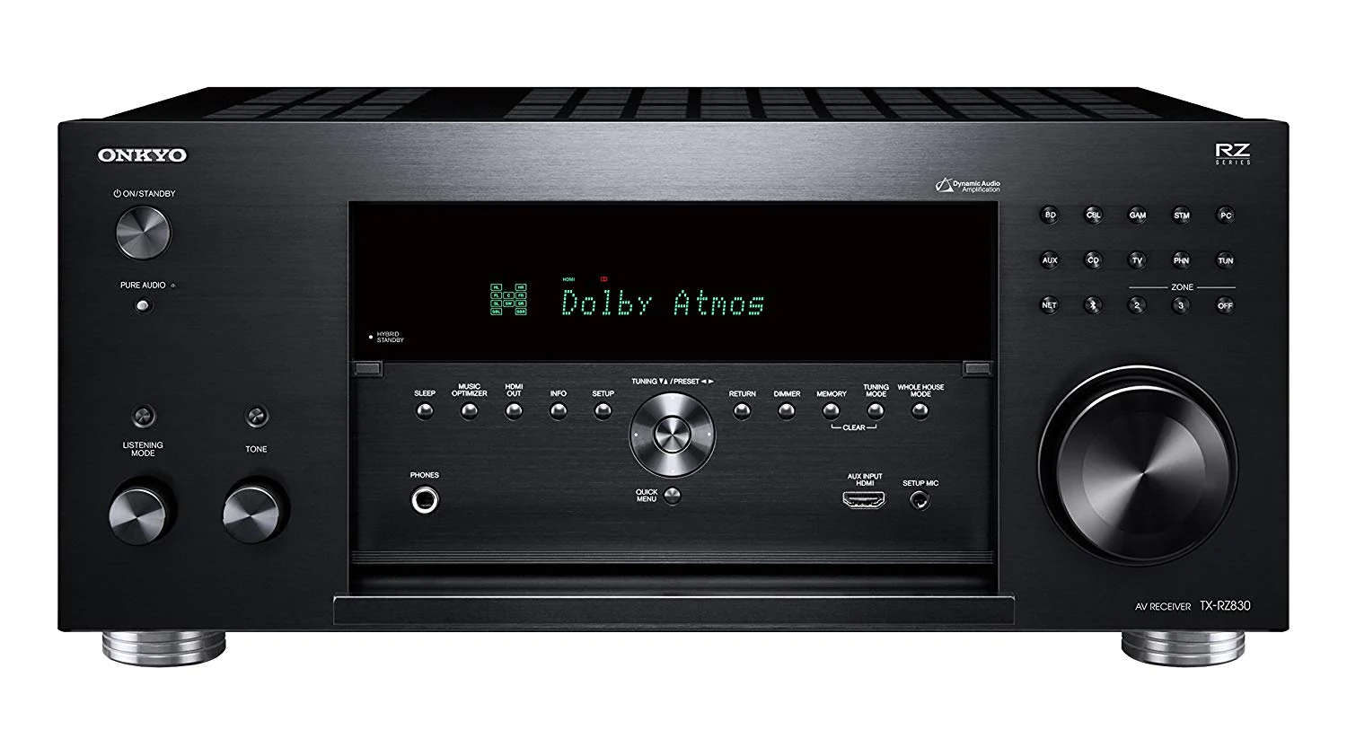 Onkyo TX-RZ830 9.2-Channel THX® Certified Select™ Network A/V Receiver Bluetooth Atmos 2250W (Certified Refurbished) - Image 3