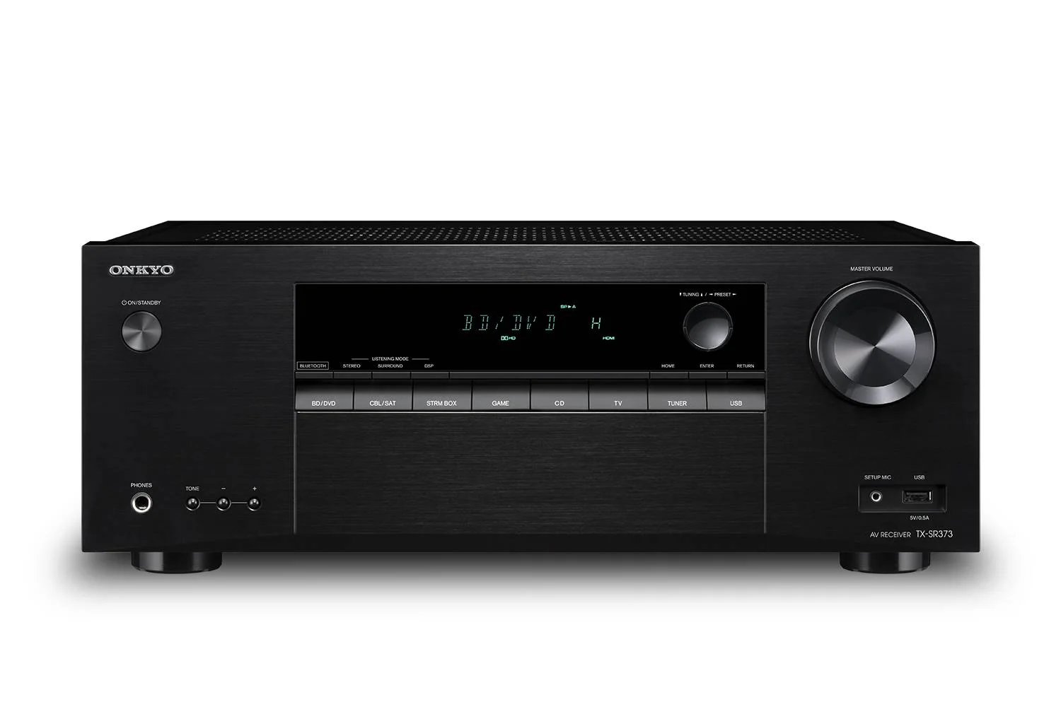 Onkyo TX-SR373 5.2 Channel A/V Receiver 4K Bluetooth 775W (Certified Refurbished)