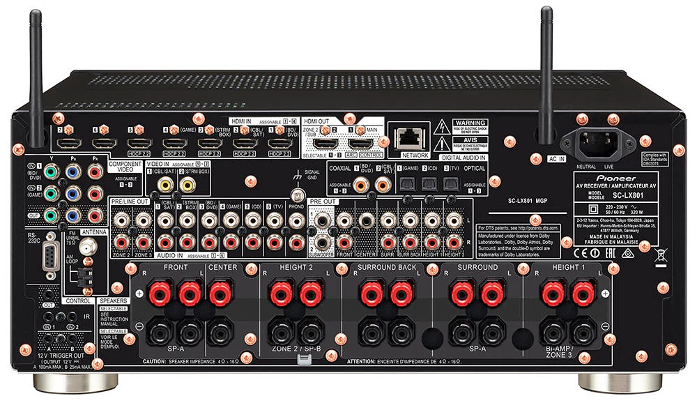 Pioneer Elite SC-LX801 9.2-ch Class D Network AV Receiver (Certified Refurbished) - Image 2