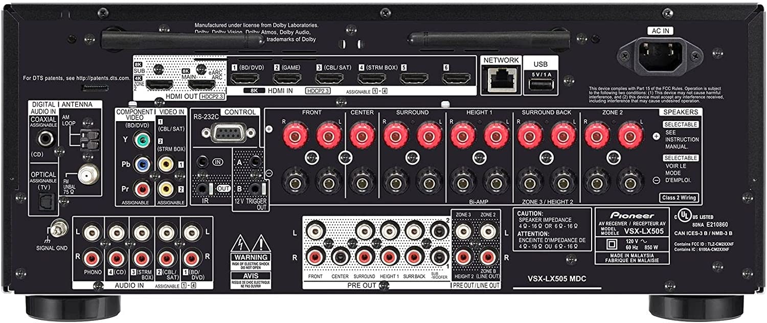 Pioneer Elite VSX-LX505 9.2-ch Network AV Receiver (Certified Refurbished) - Image 4