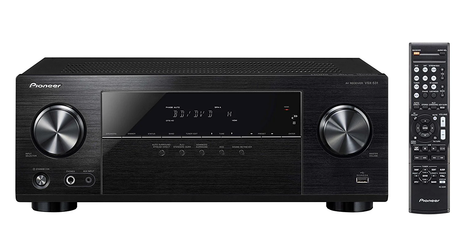 Pioneer VSX-531 5.1 Channel Receiver 4K Bluetooth 700W (Certified Refurbished) - Image 4
