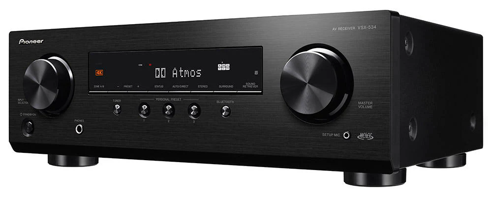 Pioneer VSX-534 5.2 Channel 4K Atmos DTS:X Bluetooth 750W A/V Receiver (Certified Refurbished) - Image 3
