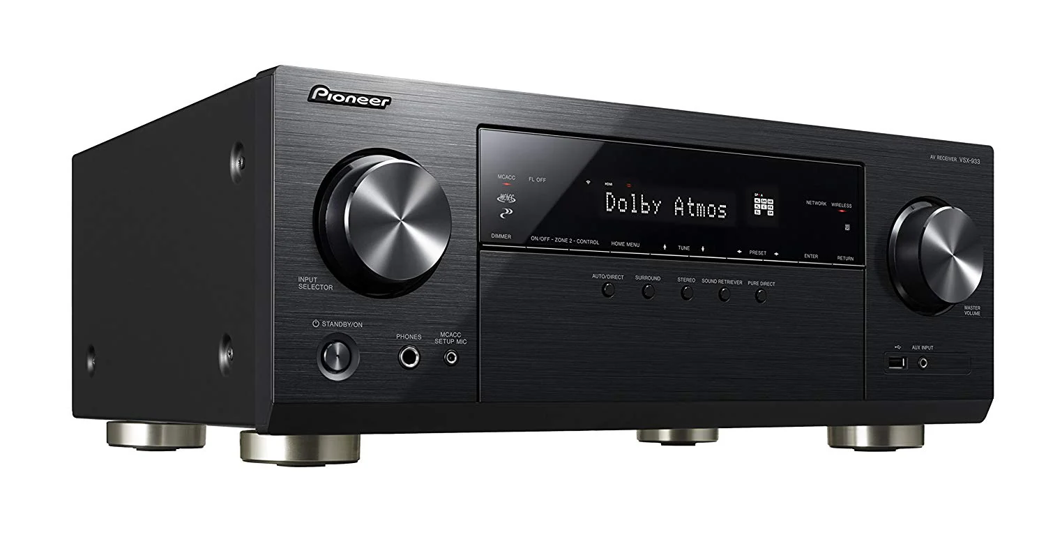 Pioneer VSX-933 7.2-Channel Ultra HD Network AV Receiver Bluetooth WiFi Atmos 1155W (Certified Refurbished) - Image 3