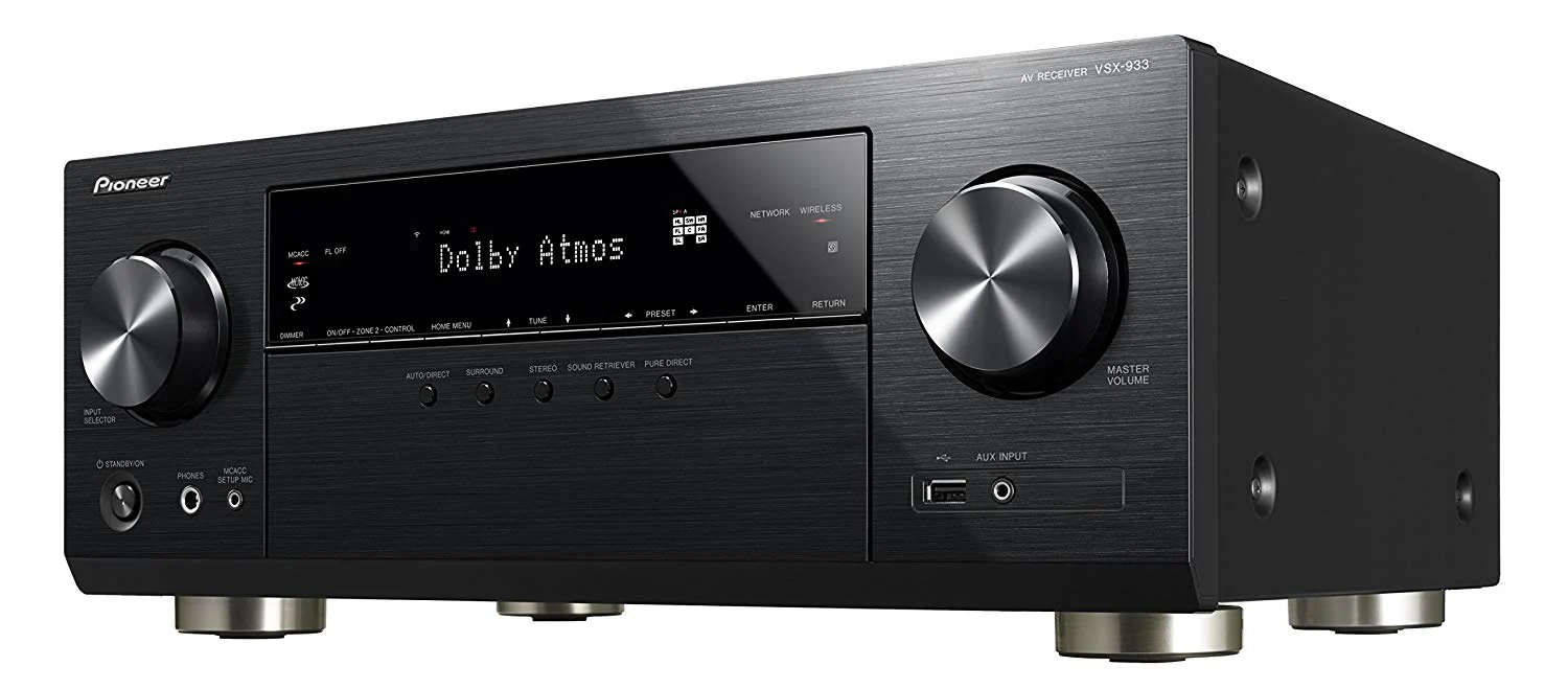 Pioneer VSX-933 7.2-Channel Ultra HD Network AV Receiver Bluetooth WiFi Atmos 1155W (Certified Refurbished) - Image 4