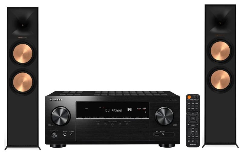 Pioneer VSX-935 7.2 Channel 8K Ultra HD Network AV Receiver | Klipsch R-600F Floor Standing Speaker Bundle (Certified Refurbished) - Image 2
