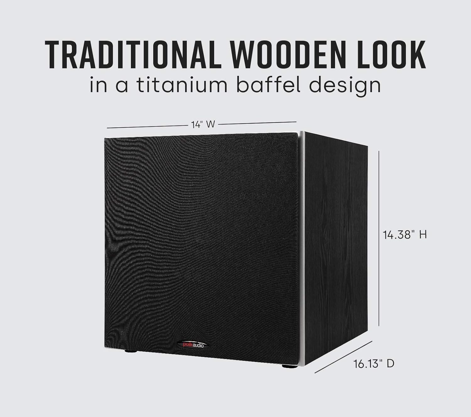 Polk Audio PSW10 10" Powered Subwoofer - Power Port Technology, Up to 100 Watts, Big Bass in Compact Design (Refurbished) - Image 4