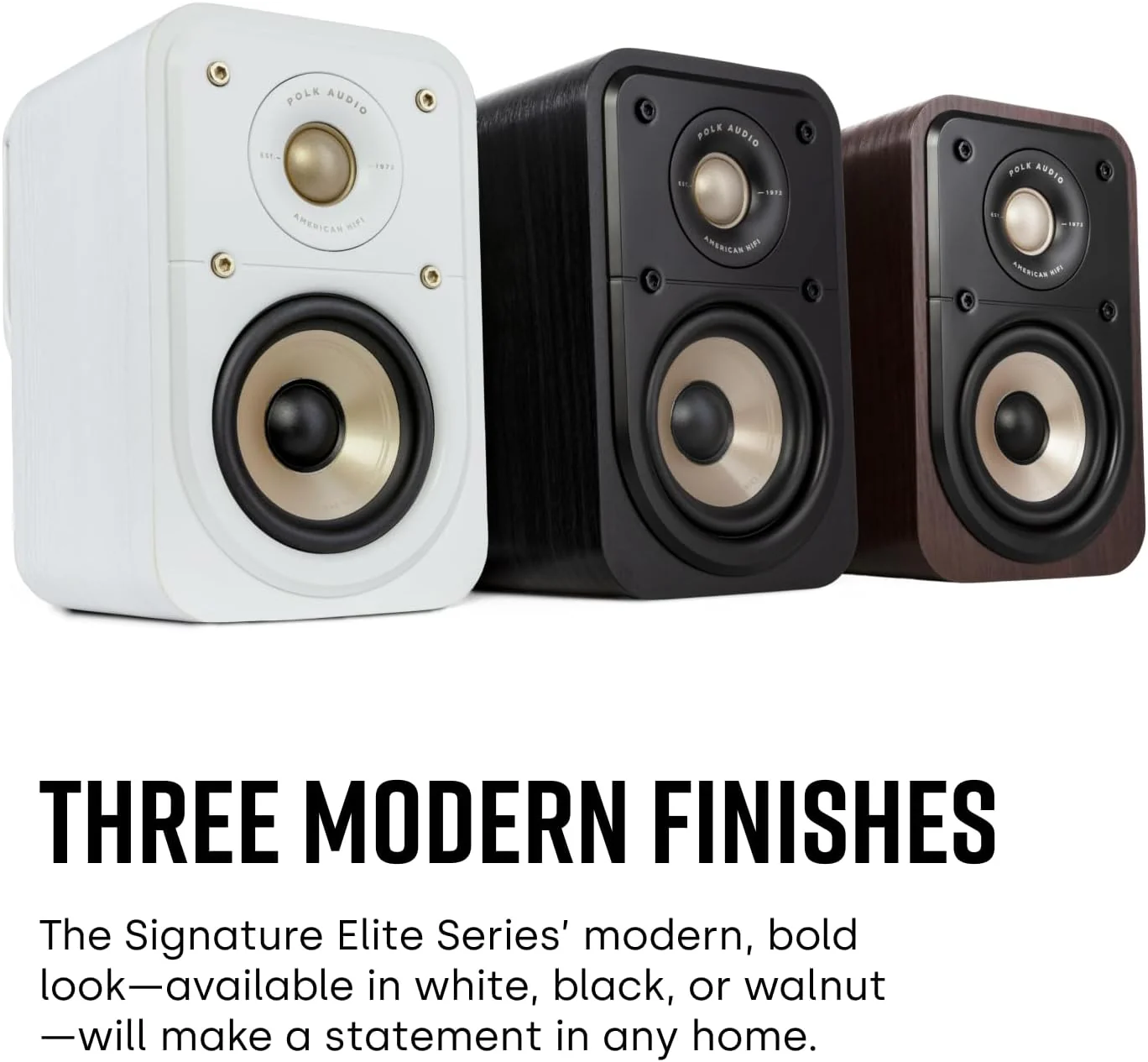 Polk Signature Elite ES10 Surround Sound Speakers - Hi-Res Audio Certified, Dolby Atmos & DTS:X Compatible, 1" Tweeter & 4" Woofer, Power Port Technology for Bass (Refurbished) - Image 4