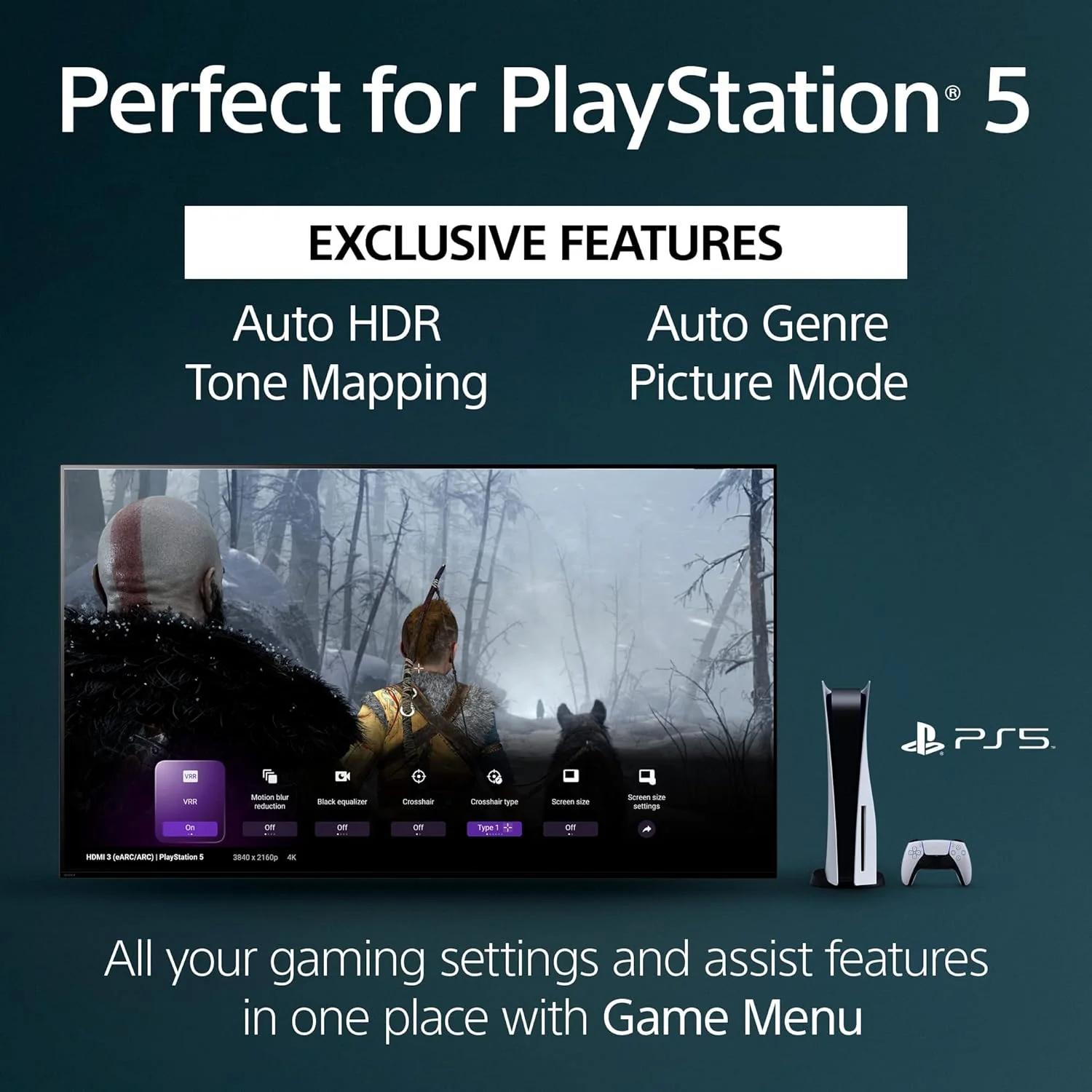 Sony 83 inch A80L BRAVIA XR OLED 4K Ultra HD HDR Smart Google TV with Dolby Vision/Atmos and Exclusive Features for PlayStation 5 (XR83A80L) (Refurbished) - Image 5